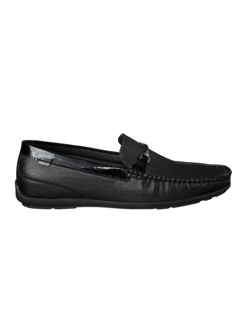 black pu slip on loafers - 17558211 - Zoom Image - 2
