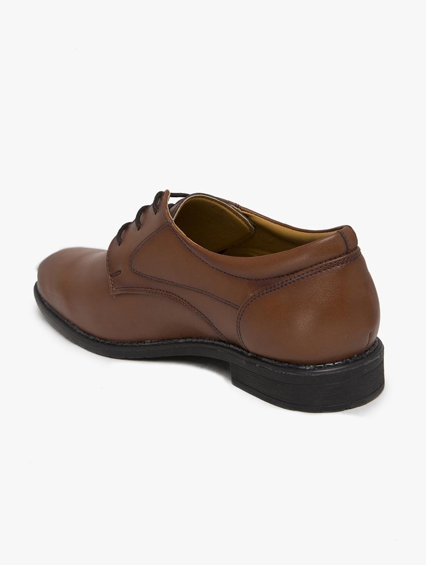 tan synthetic lace up shoes - 17558215 - Zoom Image - 3