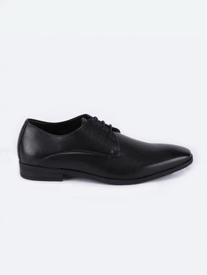 black synthetic slip on shoes - 17558218 - Standard Image - 2