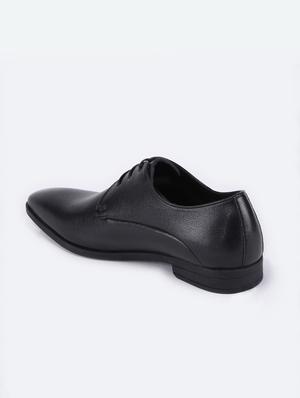 black synthetic slip on shoes - 17558218 - Standard Image - 3