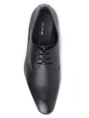 black synthetic slip on shoes - 17558218 - Standard Image - 4