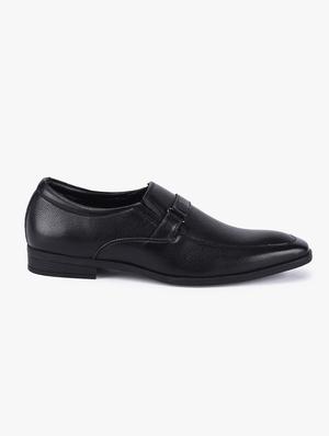black synthetic slip on shoes - 17558219 - Standard Image - 2