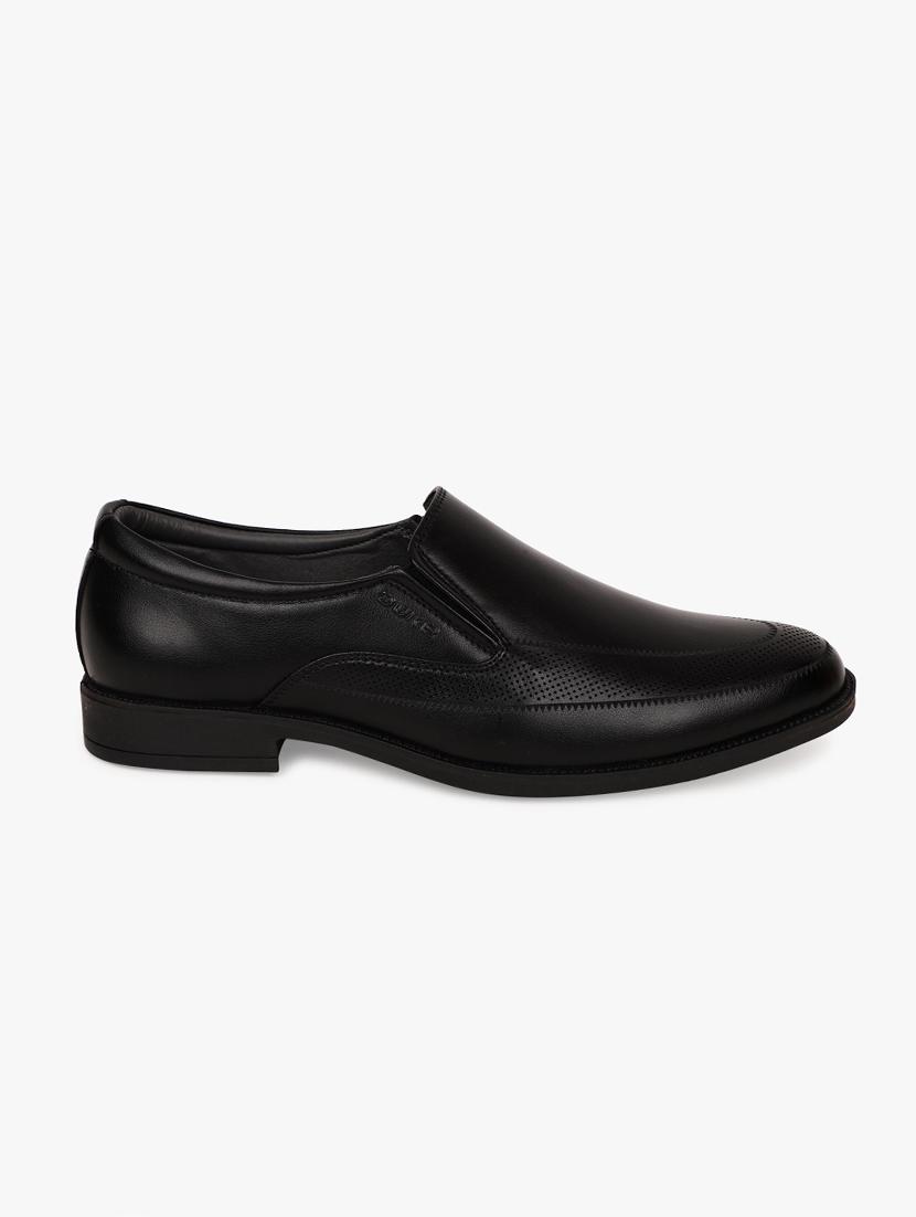 black synthetic slip on shoes - 17558220 - Zoom Image - 2