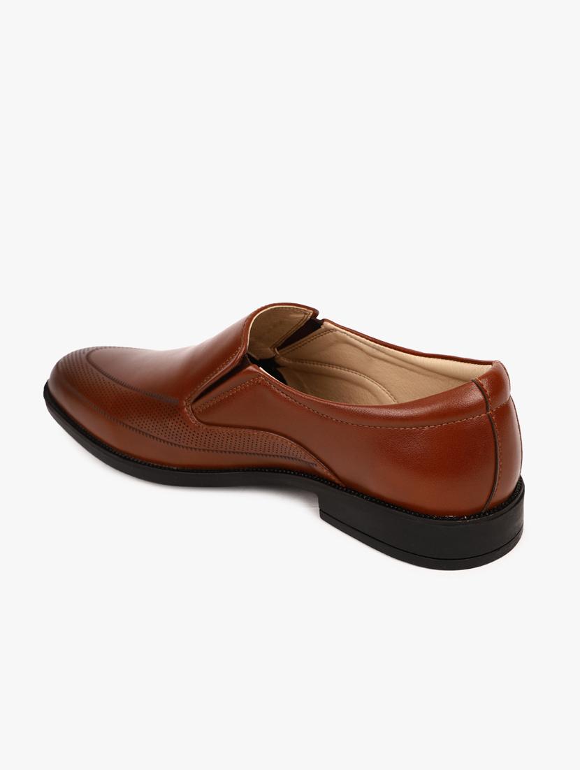 tan synthetic slip on shoes - 17558221 - Zoom Image - 3