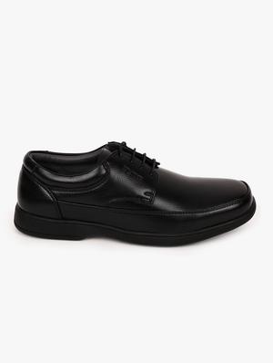 black synthetic lace up shoes - 17558222 - Standard Image - 2