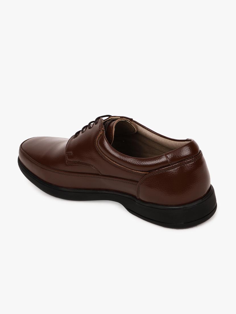 brown synthetic lace up shoes - 17558223 - Zoom Image - 3