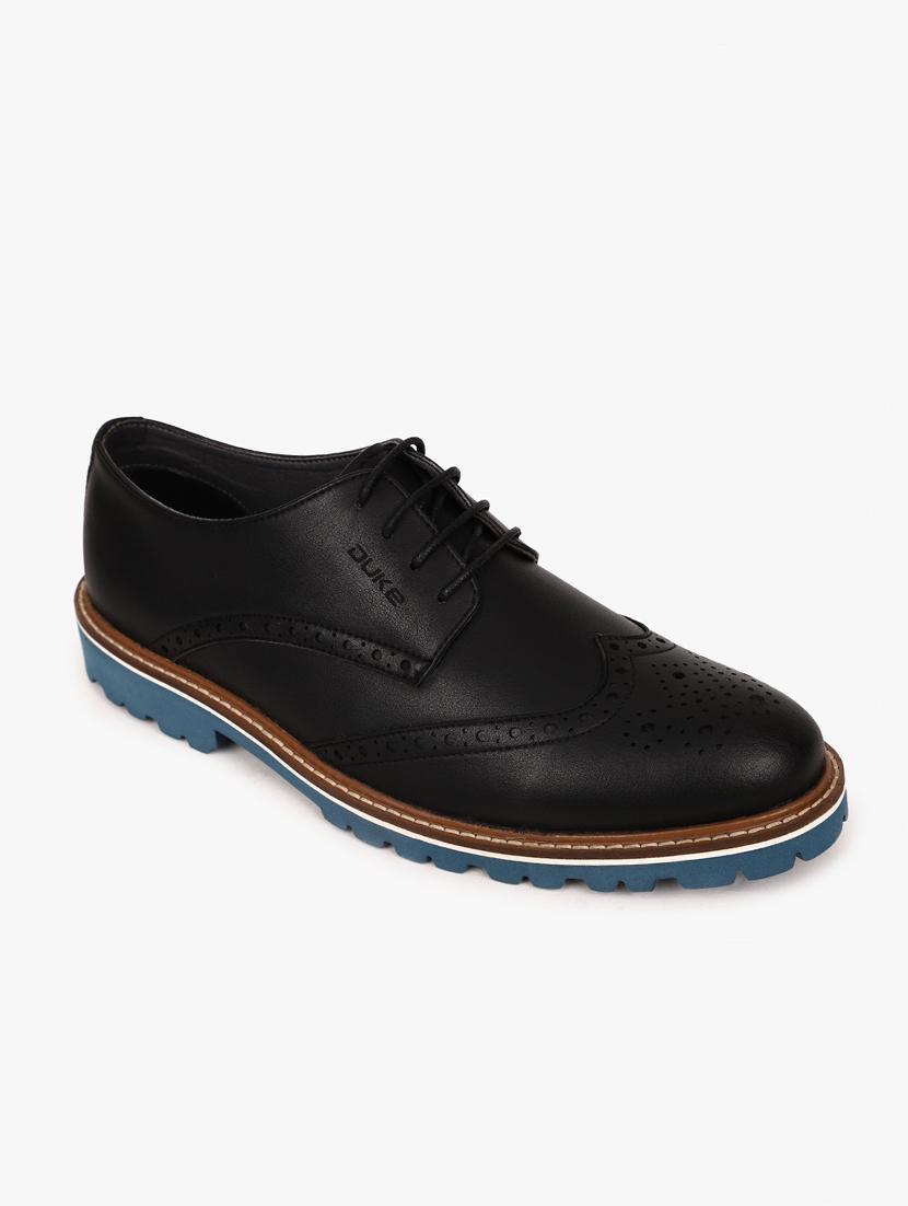 black synthetic lace up shoes - 17558225 - Zoom Image - 1