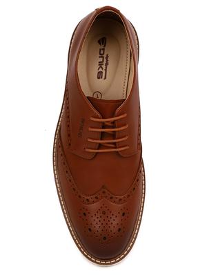 tan synthetic lace up shoes - 17558226 - Standard Image - 4
