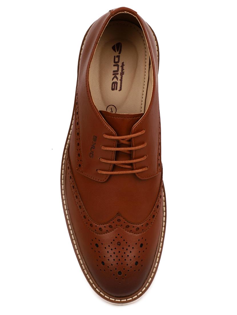 tan synthetic lace up shoes - 17558226 - Zoom Image - 4