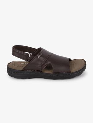 brown synthetic & mesh slip on sandals - 17558228 - Standard Image - 2