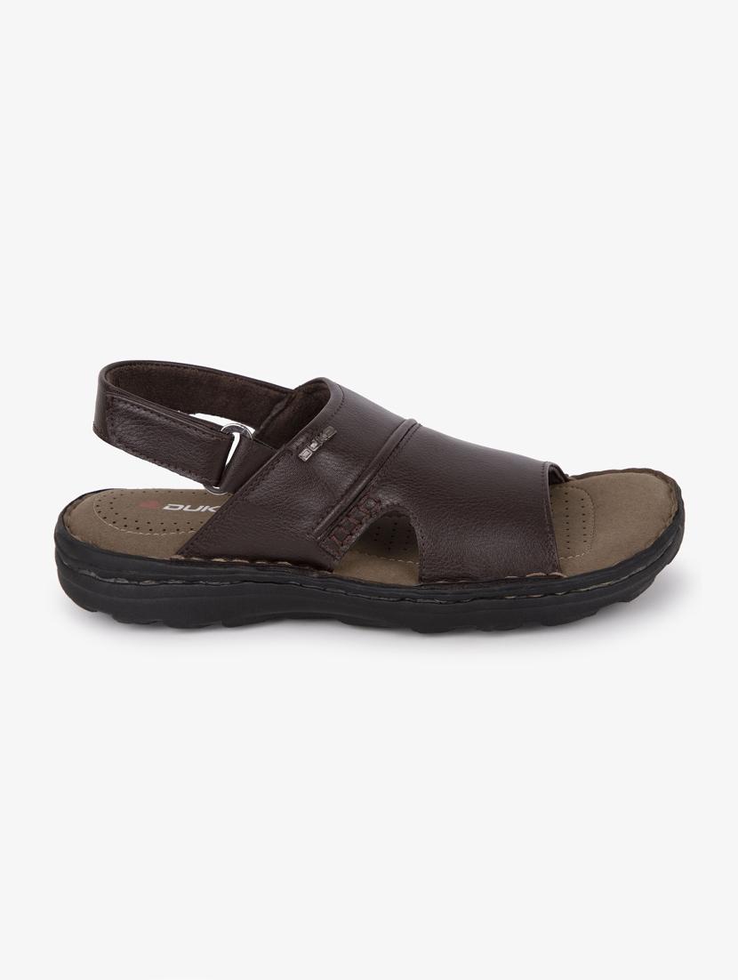 brown synthetic & mesh slip on sandals - 17558228 - Zoom Image - 2