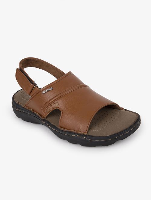 tan synthetic & mesh slip on sandals - 17558229 - Standard Image - 1