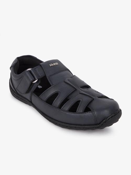 navy synthetic & mesh slip on sandals - 17558230 - Standard Image - 1