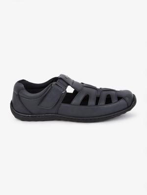 navy synthetic & mesh slip on sandals - 17558230 - Standard Image - 2