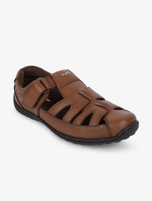 tan synthetic & mesh slip on sandals - 17558231 - Standard Image - 1