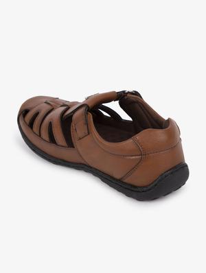 tan synthetic & mesh slip on sandals - 17558231 - Standard Image - 3