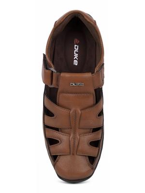 tan synthetic & mesh slip on sandals - 17558231 - Standard Image - 4