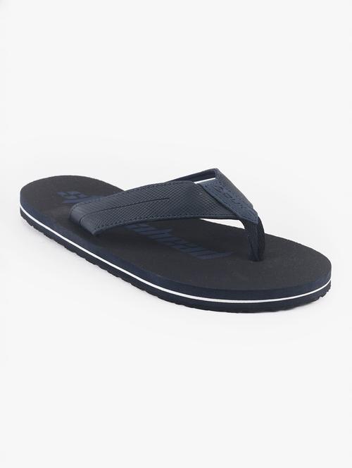 navy pu toe separator flip flops - 17558245 - Standard Image - 1