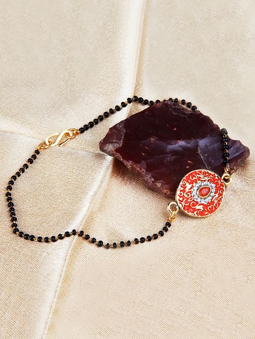 red gold plated bangle bracelet - 17558298 - Standard Image - 1