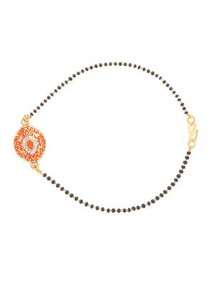 red gold plated bangle bracelet - 17558298 - Standard Image - 2