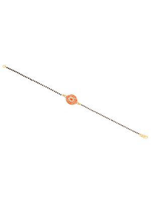 red gold plated bangle bracelet - 17558298 - Standard Image - 4