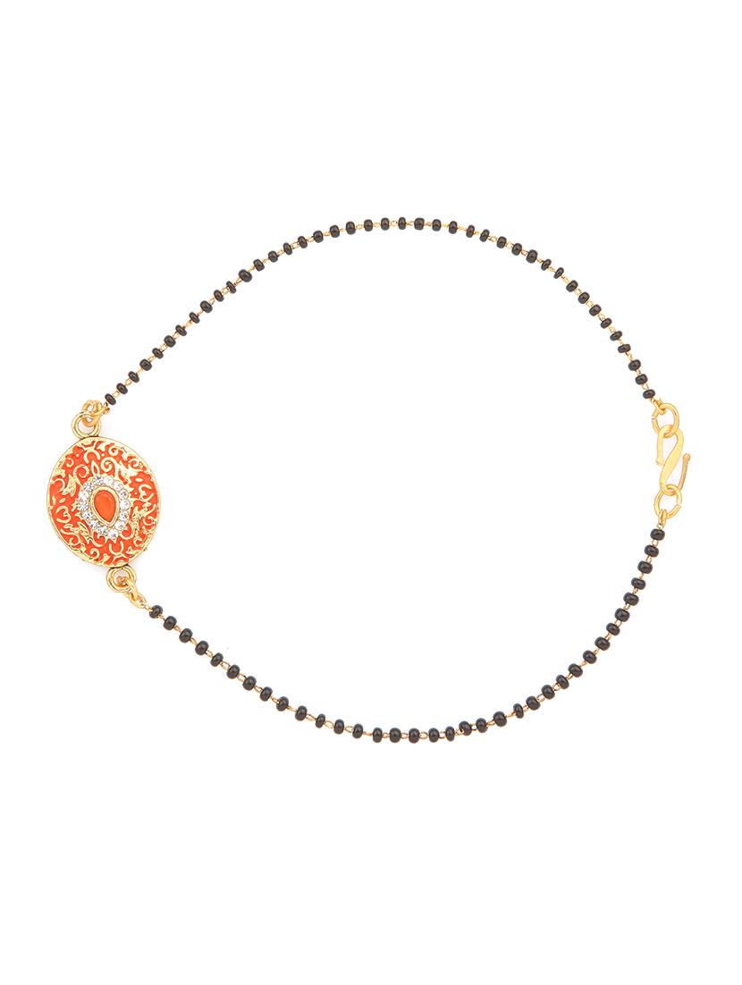 red gold plated bangle bracelet - 17558298 - Zoom Image - 2