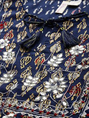 printed kurta palazzo set - 17558445 - Standard Image - 5
