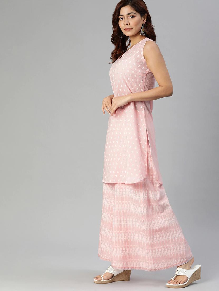 printed kurta palazzo set - 17558446 - Zoom Image - 2