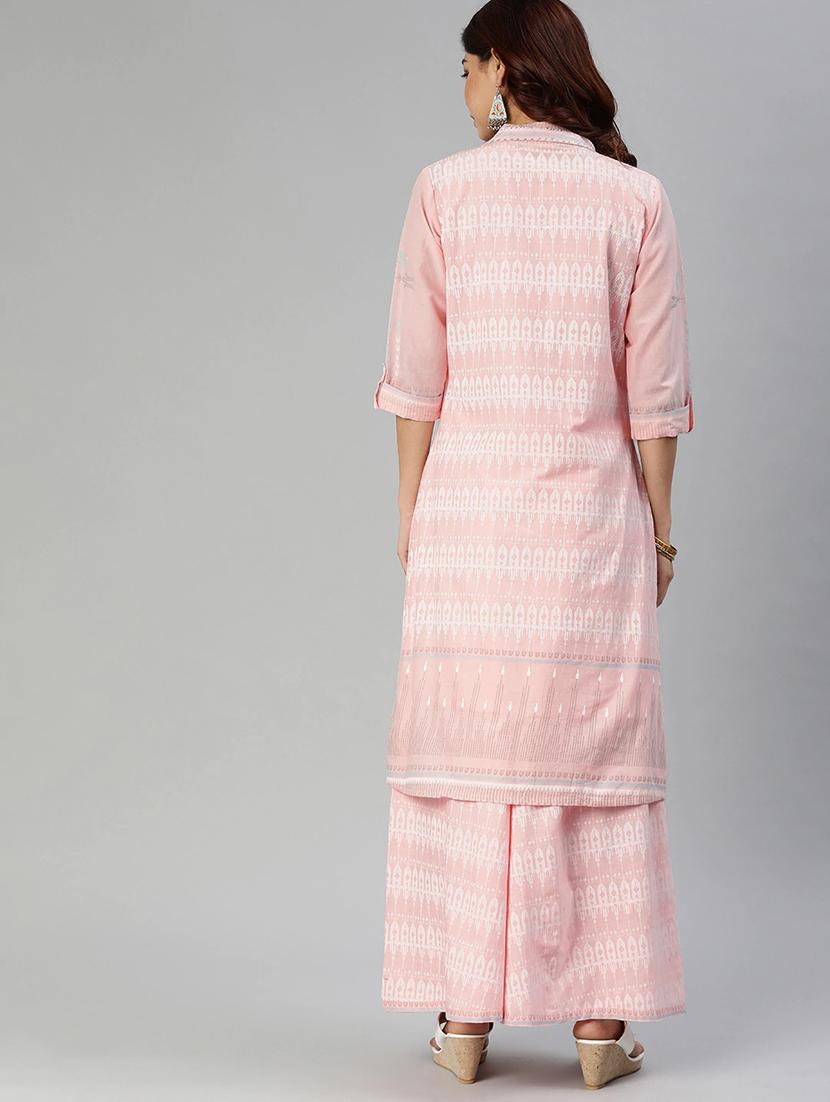 printed kurta palazzo set - 17558446 - Zoom Image - 3
