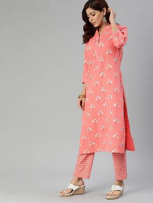 floral kurta pant set - 17558448 - Standard Image - 2