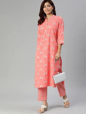 floral kurta pant set - 17558448 - Standard Image - 4