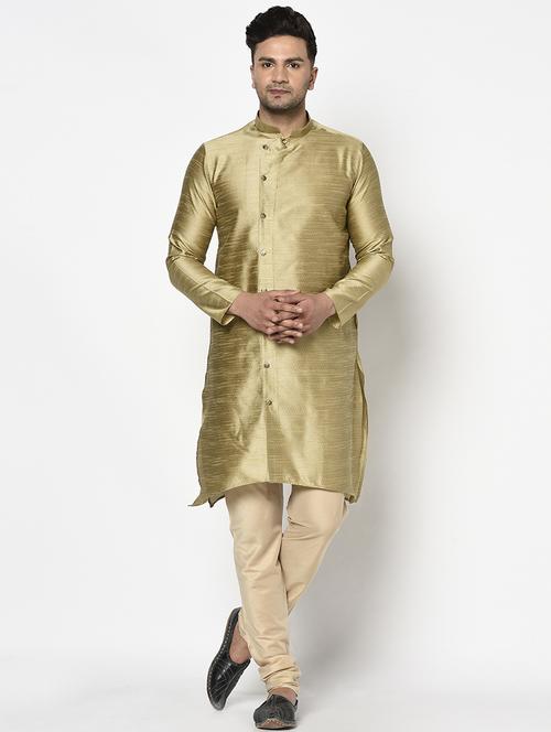 green self design kurta - 17558476 - Standard Image - 1