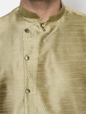 green self design kurta - 17558476 - Standard Image - 4