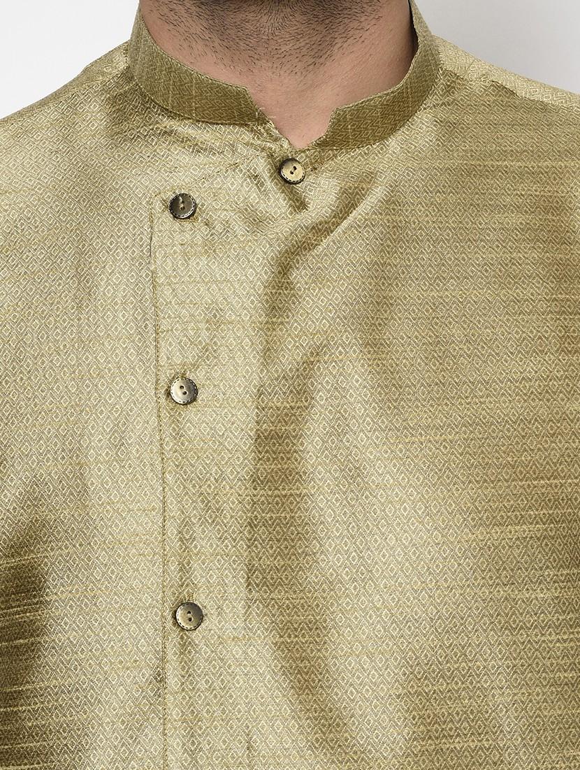 green self design kurta - 17558476 - Zoom Image - 4