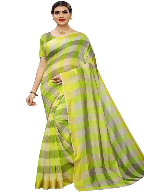 striped printed saree with blouse - 17558538 - Standard Image - 1