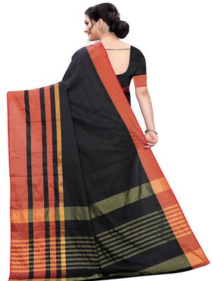 solid plain saree with blouse - 17558552 - Standard Image - 2