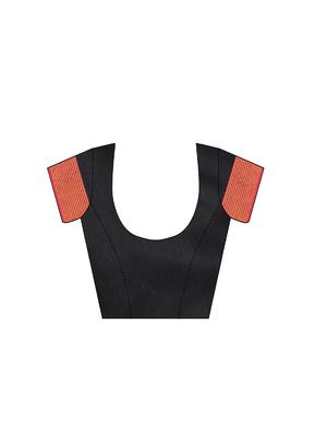 solid plain saree with blouse - 17558552 - Standard Image - 3