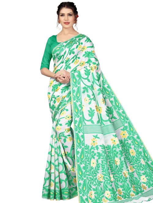 self design banarasi saree with blouse - 17558556 - Standard Image - 1