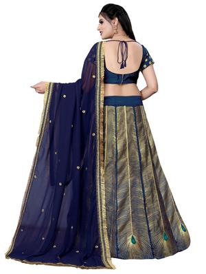 embroidered flared lehenga - 17558583 - Standard Image - 3
