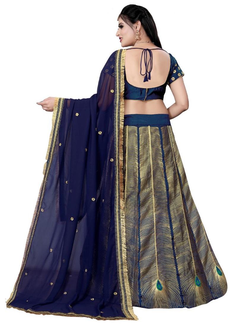 embroidered flared lehenga - 17558583 - Zoom Image - 3