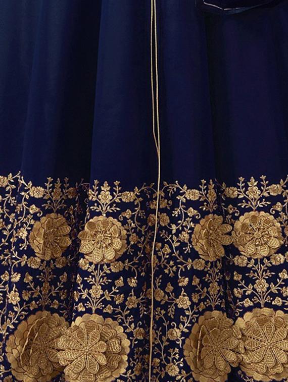 embroidered a-line gown - 17558590 - Zoom Image - 2