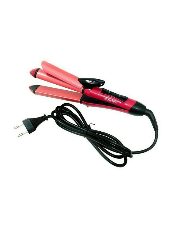 nova nhc-2009 2in1 hair straightener & curler - 17558897 - Zoom Image - 2
