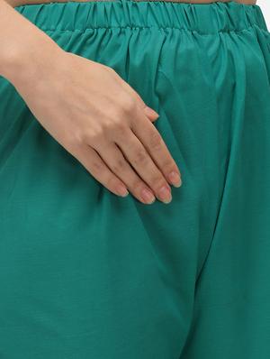 blue cotton straight pant suits unstitched suit - 17559033 - Standard Image - 5