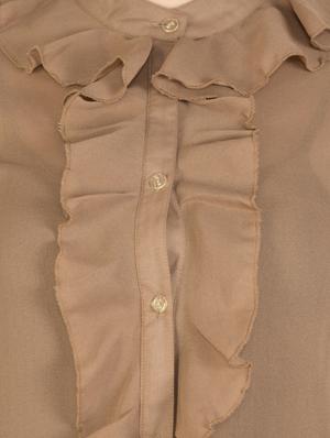 ruffle detail solid top - 17559043 - Standard Image - 5