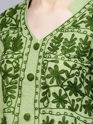 chikankari straight kurta - 17559068 - Standard Image - 5