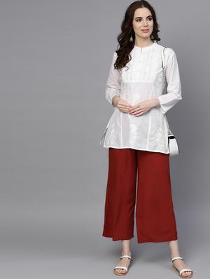 chikankari straight kurta - 17559094 - Standard Image - 4