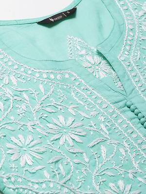 chikankari straight kurta - 17559132 - Standard Image - 4
