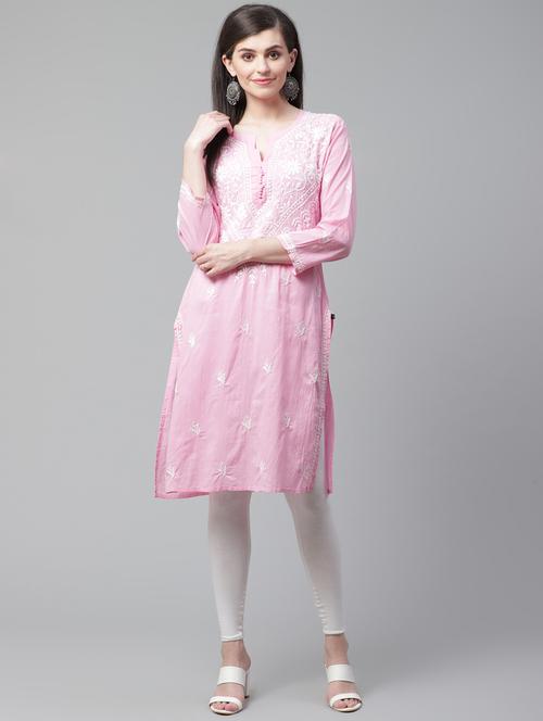 chikankari straight kurta - 17559133 - Standard Image - 1