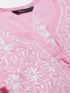chikankari straight kurta - 17559133 - Standard Image - 4