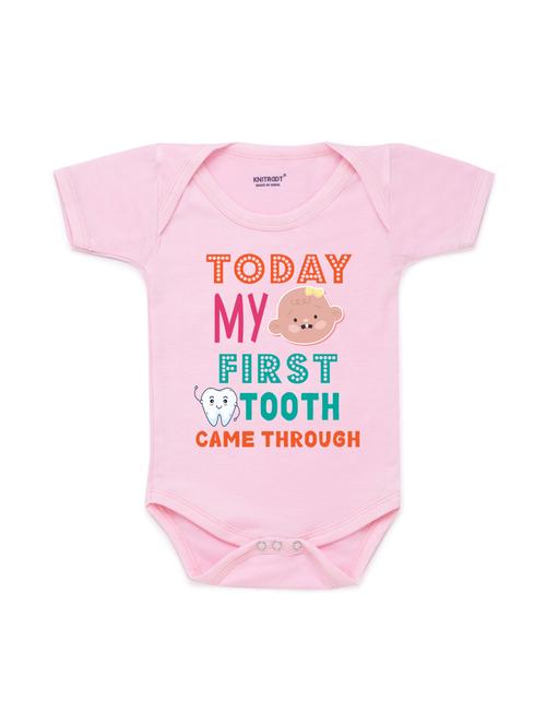 round neck printed onesies - 17559287 - Very Small Image - 1